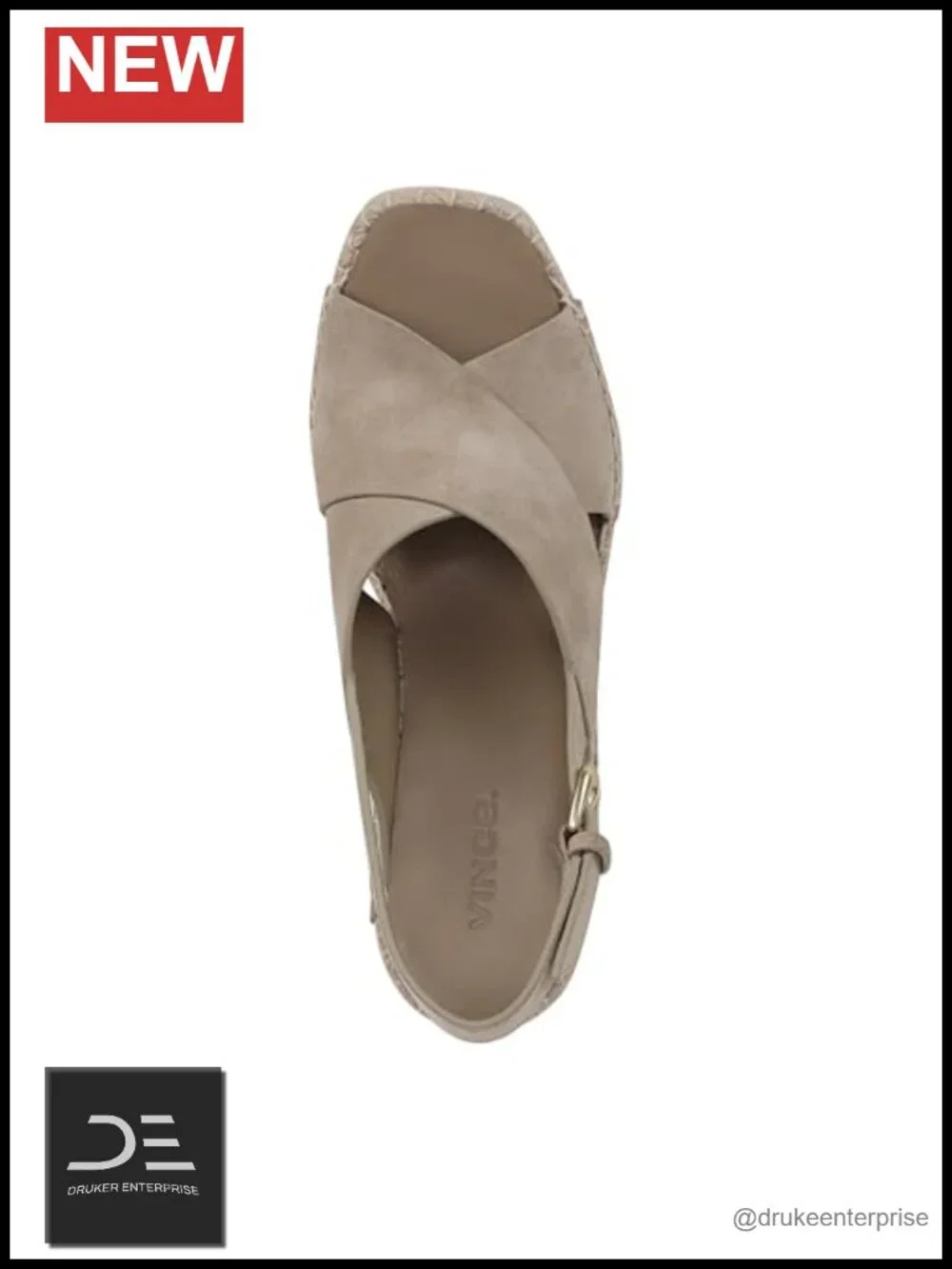 Women's Woven Leather Strappy Wedge Sandals Open Toe